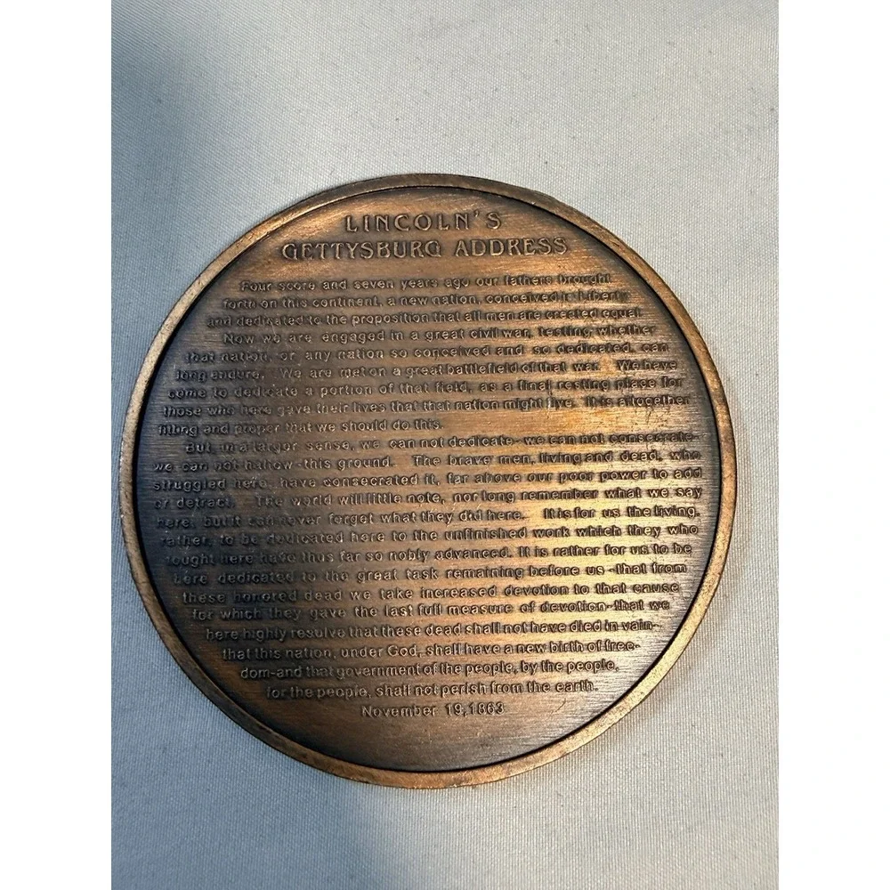 Lincoln's Gettysburg Address Commemorative 1863 3